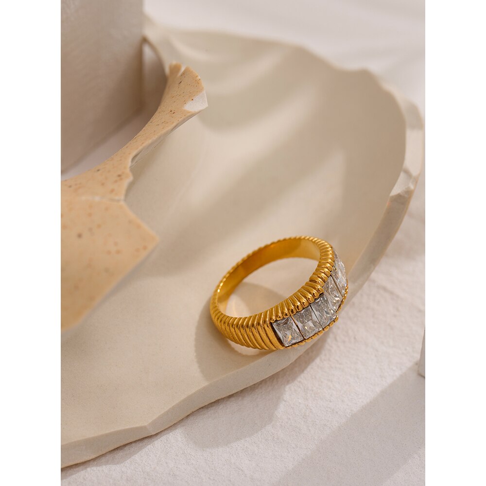 Blue Zircon Ring With Diamonds 14k White Gold - Kappy's Fine Jewelry