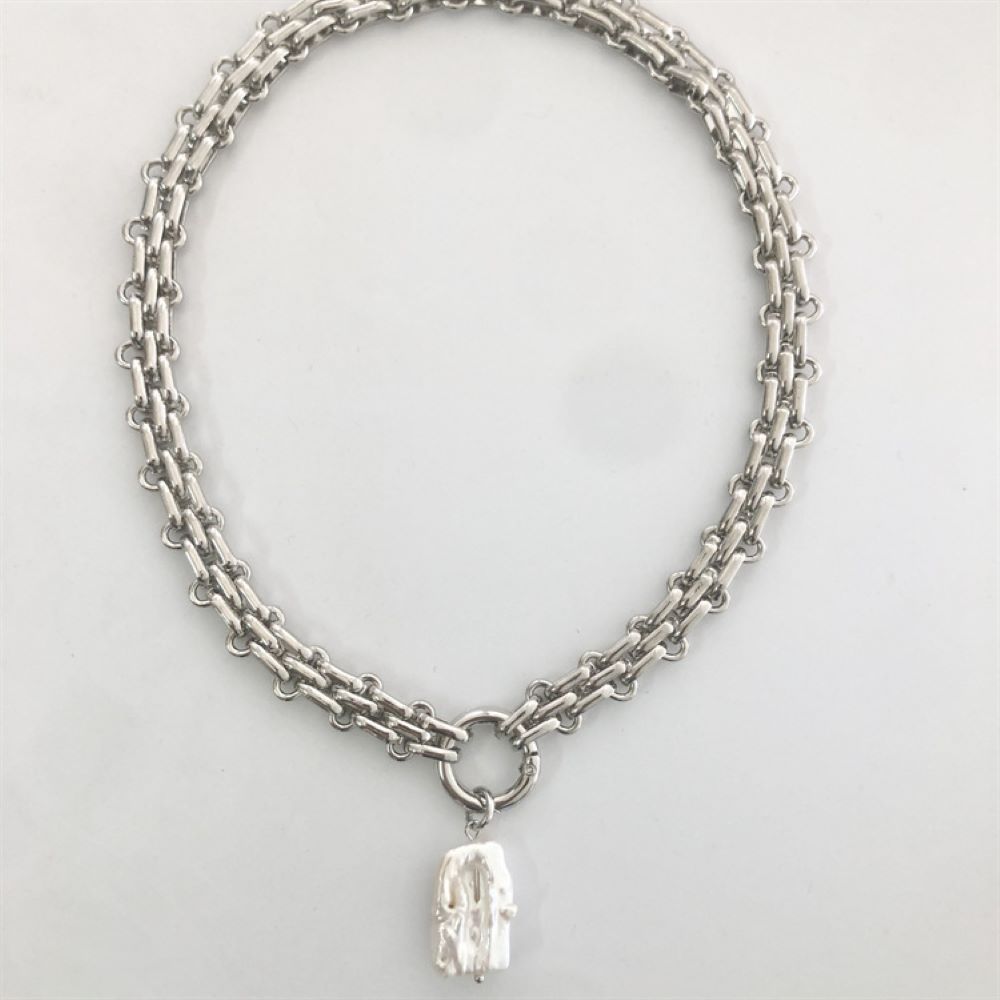 Stainless Steel Punk Miami Cuban Choker Necklace - Nandi London