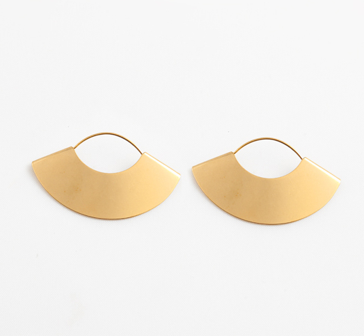 Hand-fan style earrings - Nandi London