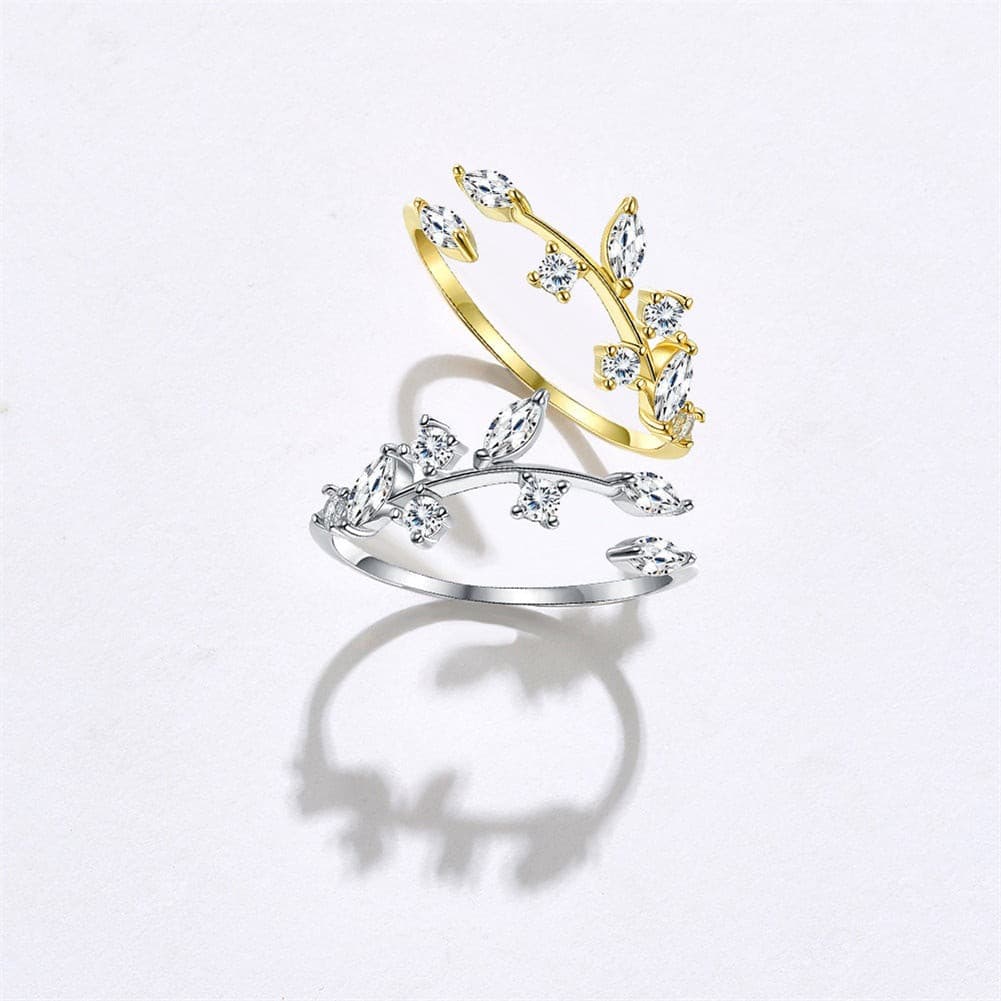 Leaves Ring Silver - Nandi London