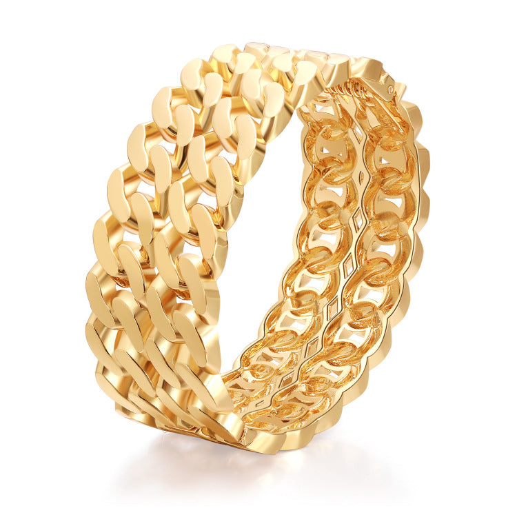 Twist Chain Alloy Hollow Bracelet - Nandi London