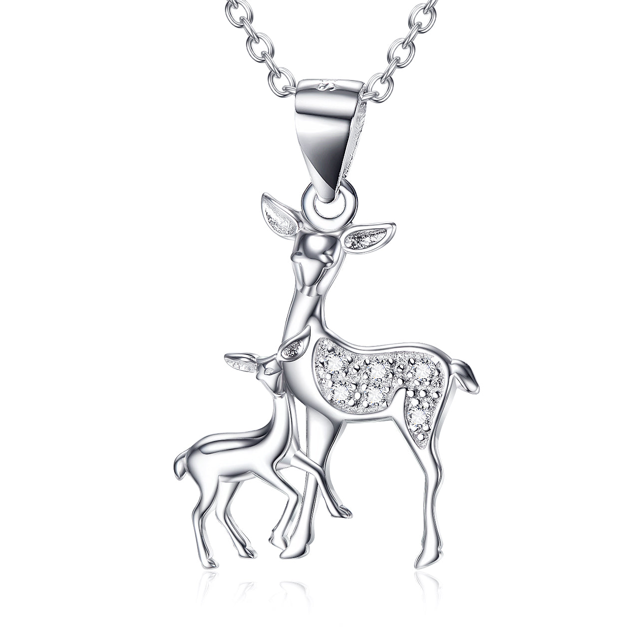 Fawn Pendant 925 Silver Necklace - Nandi London