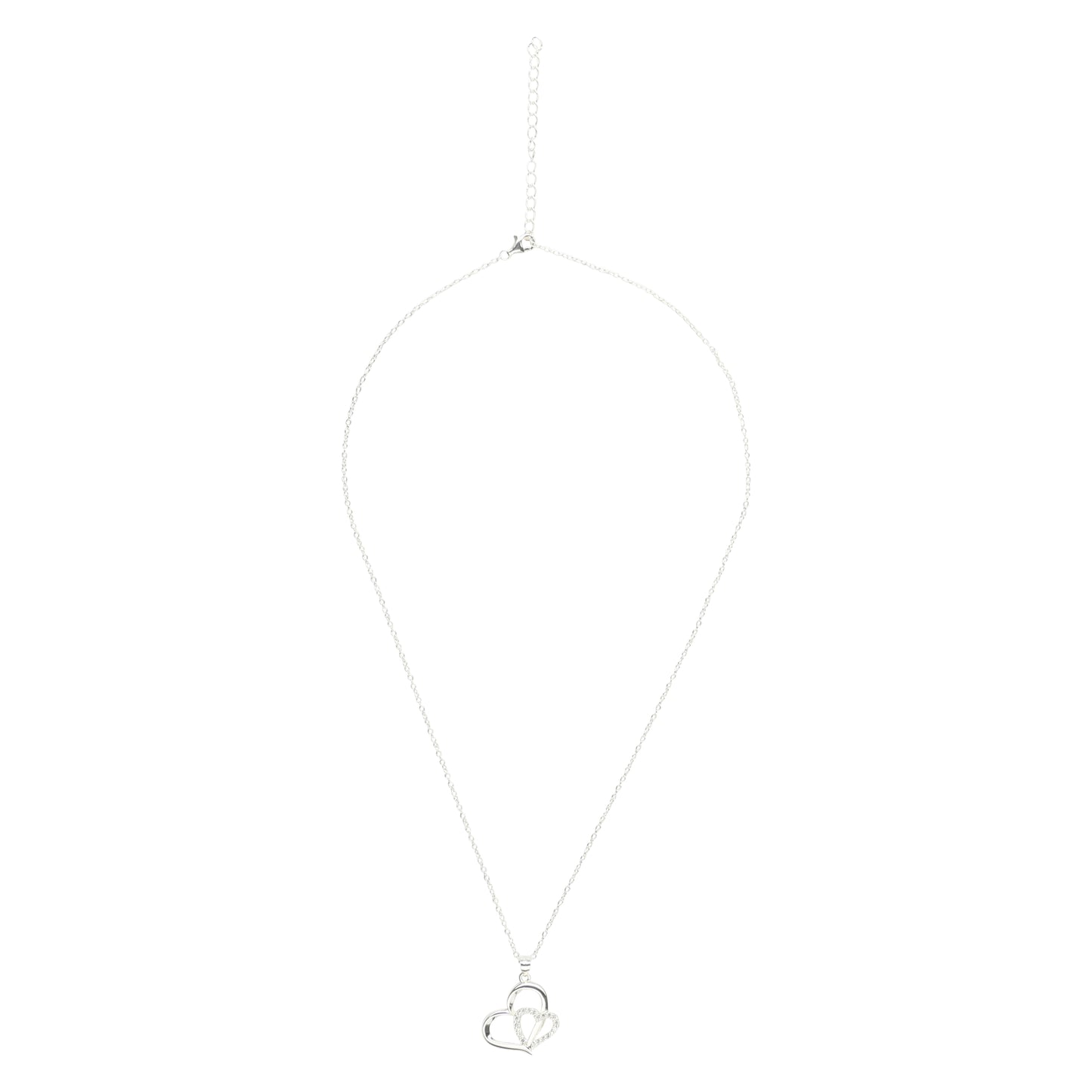 Eternity Love Heart Pave Necklace - Nandi London