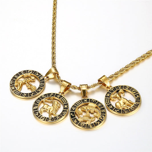 Zodiac Sign Gold Necklace - Nandi London