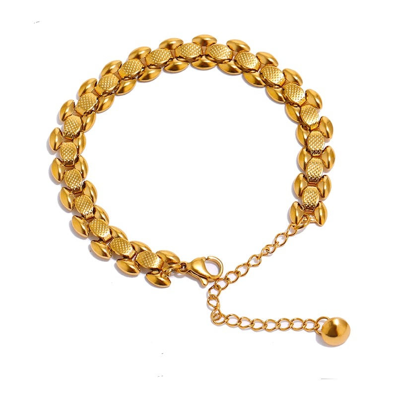 Gold Chain Lobster-Claw Clasp Bracelet - Nandi London